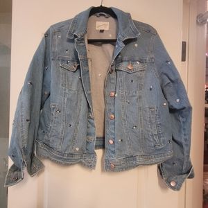 Embroidered denim jacket